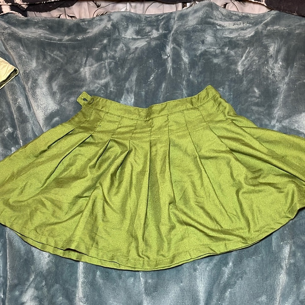 Green Mini Skirt